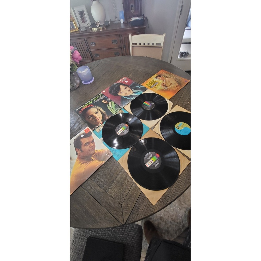 LOT 4 Vintage COUNTRY LPs Albums Vinyl 33-RPM Conway Twitty